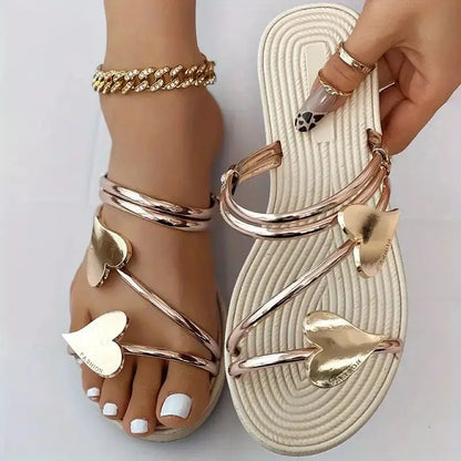 DonnaBella™ – Elegante Hartvormige Slippers voor Zomerse Stijl | 50% KORTING