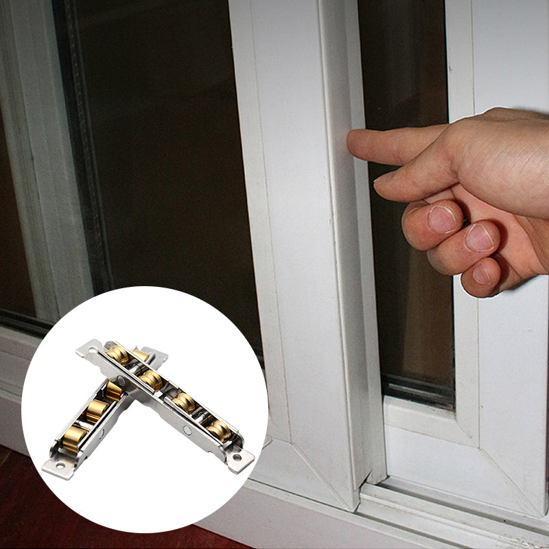 Poelie van roestvrij staal en koper (2 stuks)