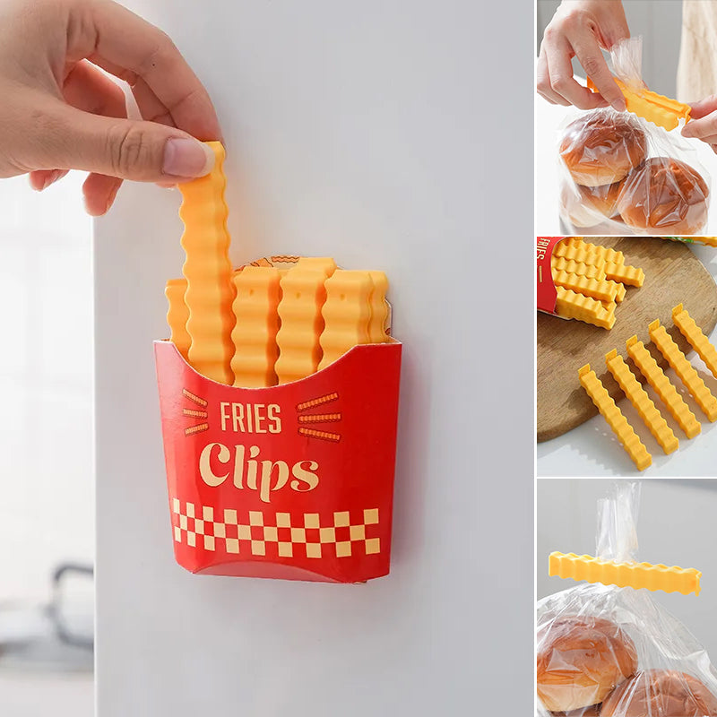 Grappige magnetische frites-voedselclips