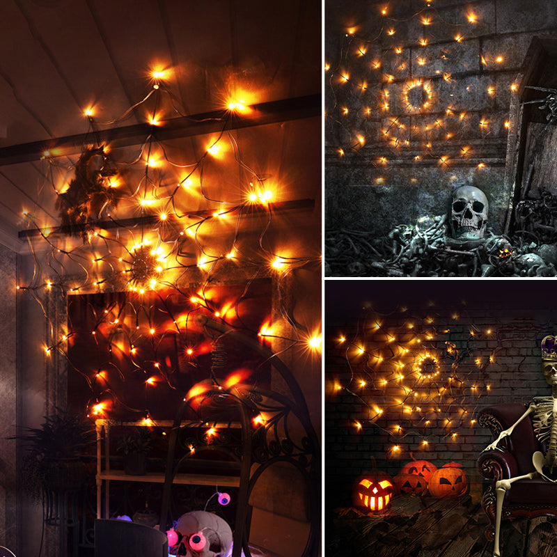 LumosDecor - Halloween decoratieve verlichting Spinneweb LED-verlichting | 50% KORTING