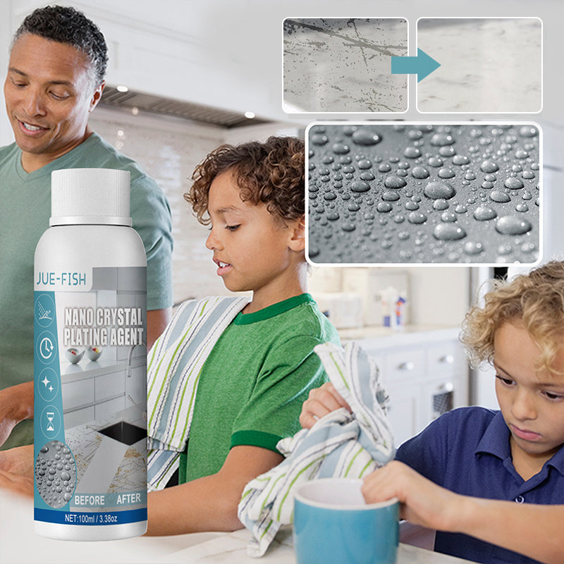 StoneShield™ 100ml – Nanokristalcoating voor Langdurige Bescherming & Glans van Alle Steensoorten | 1+1 GRATIS