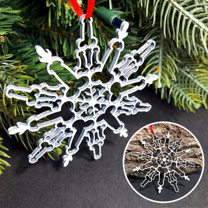 Kerst sneeuwvlok ornament