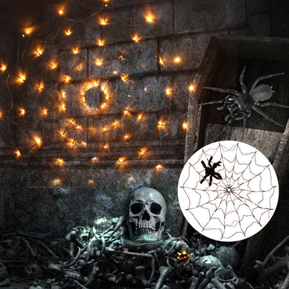 LumosDecor - Halloween decoratieve verlichting Spinneweb LED-verlichting | 50% KORTING