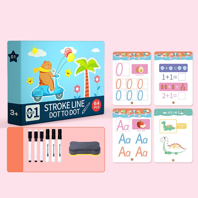 LeerSlim Bord - Schrijf- en leerplank - De perfecte introductie tot schrijven en tekenen | 50% KORTING