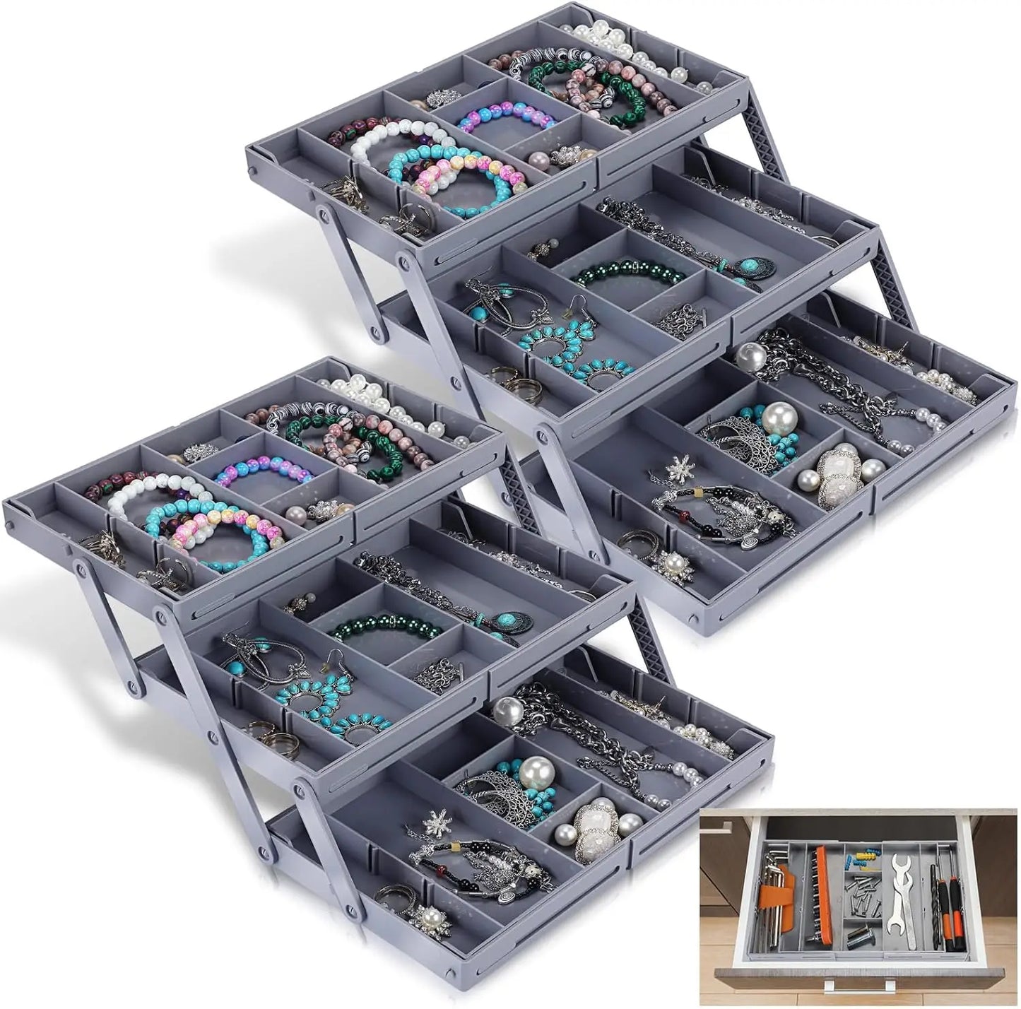 FlexiSort™ – Multifunctionele Organizer met 12 Verstelbare Compartimenten | 50% KORTING