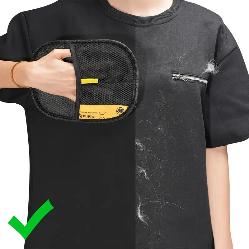 GroomyGlove – Antistatische handschoen voor het verwijderen van dierenhaar | 1+2 GRATIS