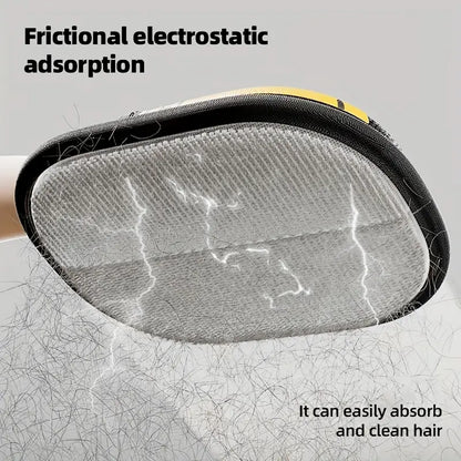 GroomyGlove – Antistatische handschoen voor het verwijderen van dierenhaar | 1+2 GRATIS