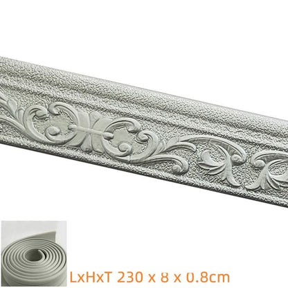 3D-sokkel - Zelfklevende 3D-wandbekleding Stroken x 230 cm