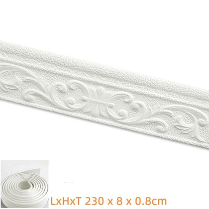 3D-sokkel - Zelfklevende 3D-wandbekleding Stroken x 230 cm