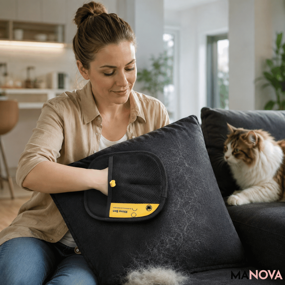 FurVerve — Huisdierhaar Verwijderhandschoen | 1+2 GRATIS