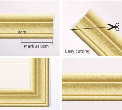 3D-sokkel - Zelfklevende 3D-wandbekleding Stroken x 230 cm