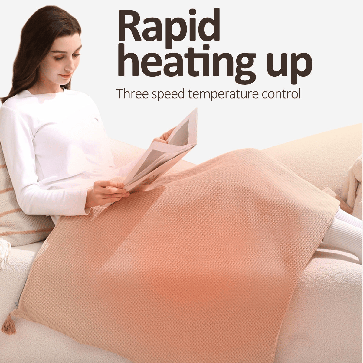 CloudCloak – Draagbare, zachte verwarmde deken