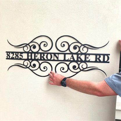 Variant image for Huisnummerbord Met Naam - Persoonlijk en Weerbestendig Adresschild 30-50cm-3