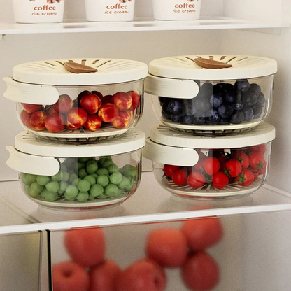 Multifunctionele fruit- en groentenwaskom met inklapbare handgreep