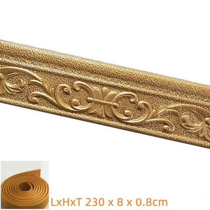 3D-sokkel - Zelfklevende 3D-wandbekleding Stroken x 230 cm