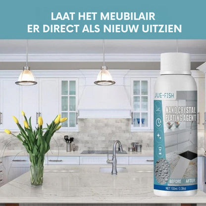 StoneShield™ 100ml – Nanokristalcoating voor Langdurige Bescherming & Glans van Alle Steensoorten | 1+1 GRATIS