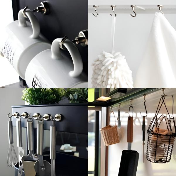 Magtasti – Supersterke magnetische haken (10 stuks) voor perfecte organisatie! | 1+1 GRATIS