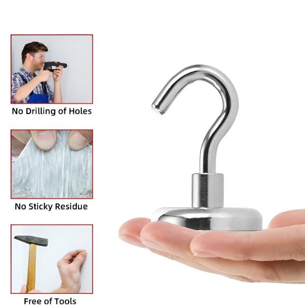 Magtasti – Supersterke magnetische haken (10 stuks) voor perfecte organisatie! | 1+1 GRATIS