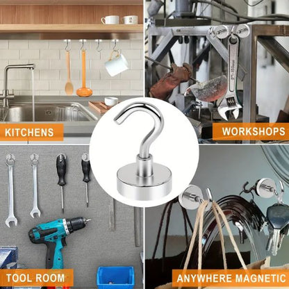 Magtasti – Supersterke magnetische haken (10 stuks) voor perfecte organisatie! | 1+1 GRATIS
