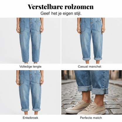 Maria — Casual Denim Tuinbroek met Stijl | 50% KORTING