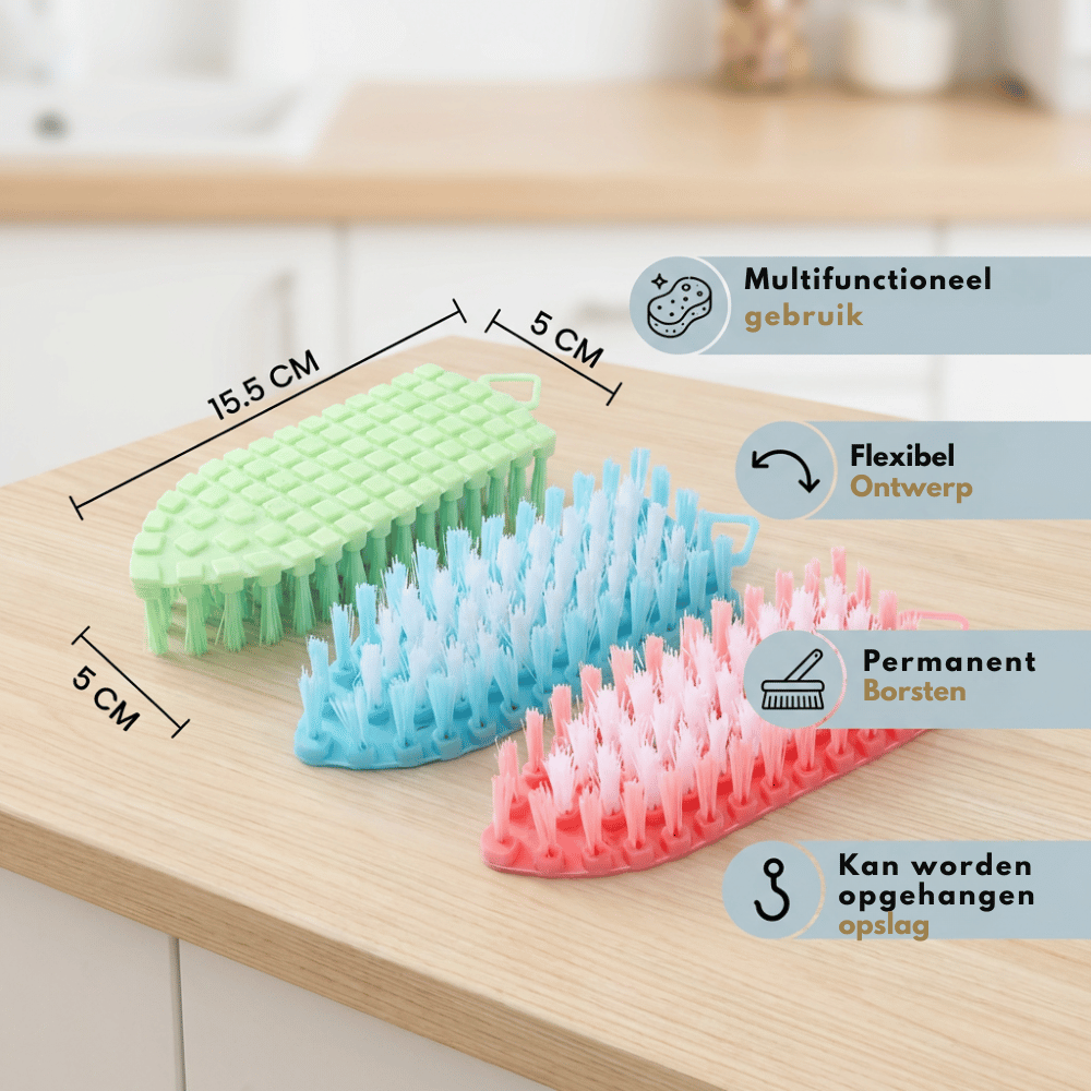 BrillixPro 5 stuks — Flexibele Reinigingsborstel | 50% KORTING