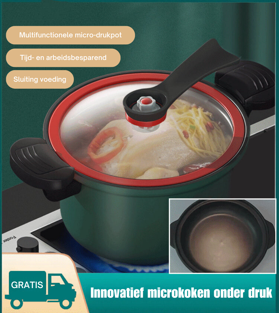 MikroPot - Innovatieve micro-snelkookpan