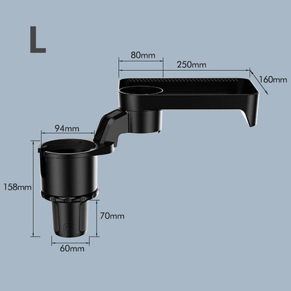 Verlenging van de bekerhouder in het voertuig