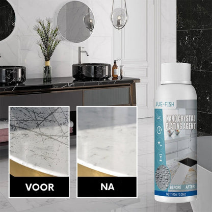 StoneShield™ 100ml – Nanokristalcoating voor Langdurige Bescherming & Glans van Alle Steensoorten | 1+1 GRATIS