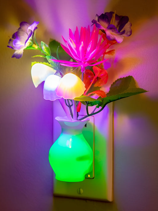 GlamourGlow - LED paddenstoel nachtlampje | 50% KORTING