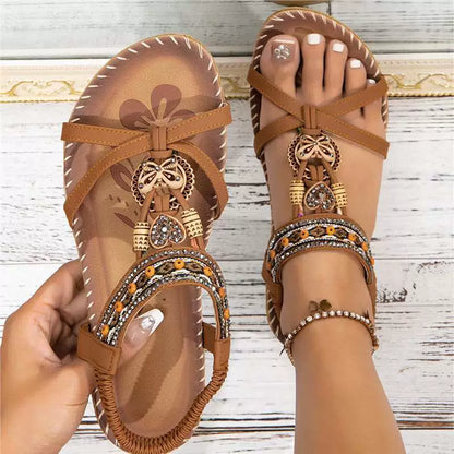 Nieuwe sandalen in bohemian-stijl