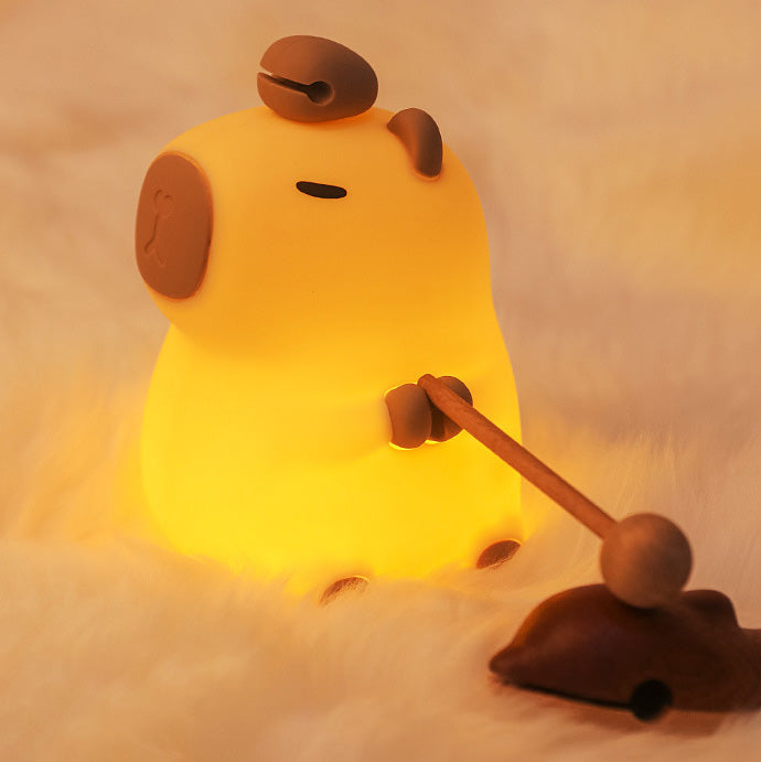 Capybara Squishy siliconen LED nachtlampje