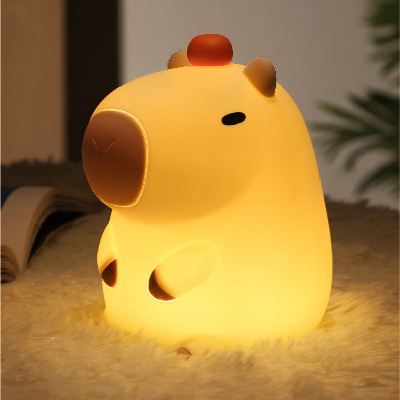 Capybara Squishy siliconen LED nachtlampje