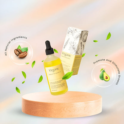 GrowthGlow - Plantaardige formule met meer dan 10 oliën voor intensieve hydratatie en bescherming | 1+1 GRATIS