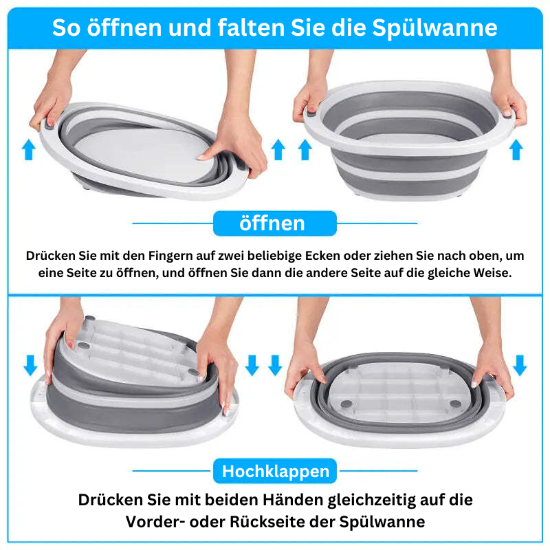 KüchenMeister - De draagbare multifunctionele opvouwbare wasmand | 50% KORTING