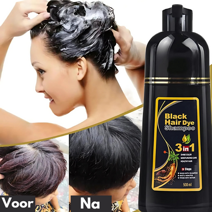 ColorVibe - Kruiden 3 in 1 haarkleurmiddel Instant Black Hair Shampoo | 1+1 GRATIS