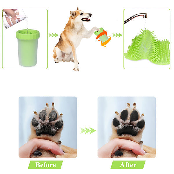 CleanPaws – Reinigingsbekers voor hondenpoten voor schone poten | 1+1 GRATIS