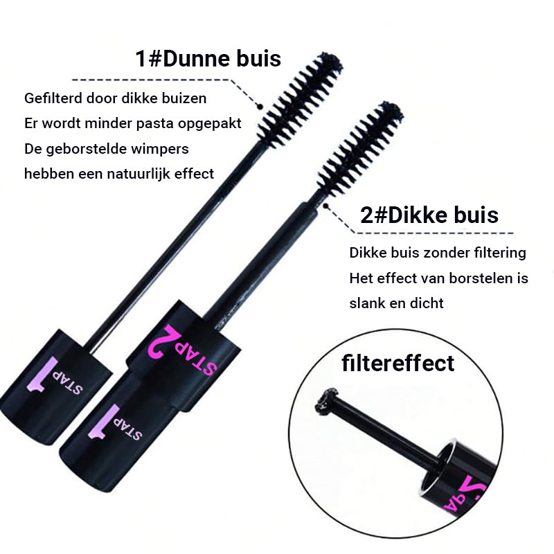 InfinityLash  - 4D Mascara - Lange dikke krul Duo wimpermascara | 1+1 GRATIS