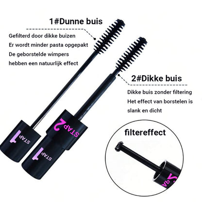 InfinityLash  - 4D Mascara - Lange dikke krul Duo wimpermascara | 1+1 GRATIS