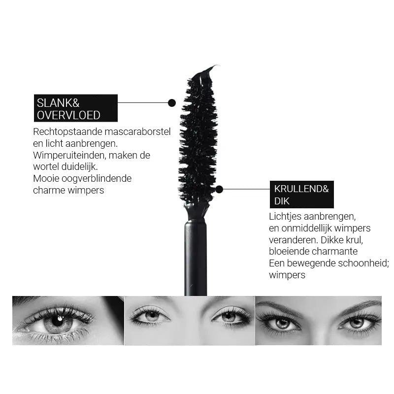 InfinityLash  - 4D Mascara - Lange dikke krul Duo wimpermascara | 1+1 GRATIS