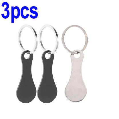 CartKey™ – Winkelwagentoken met roestvrijstalen sleutelhanger | 1+2 GRATIS