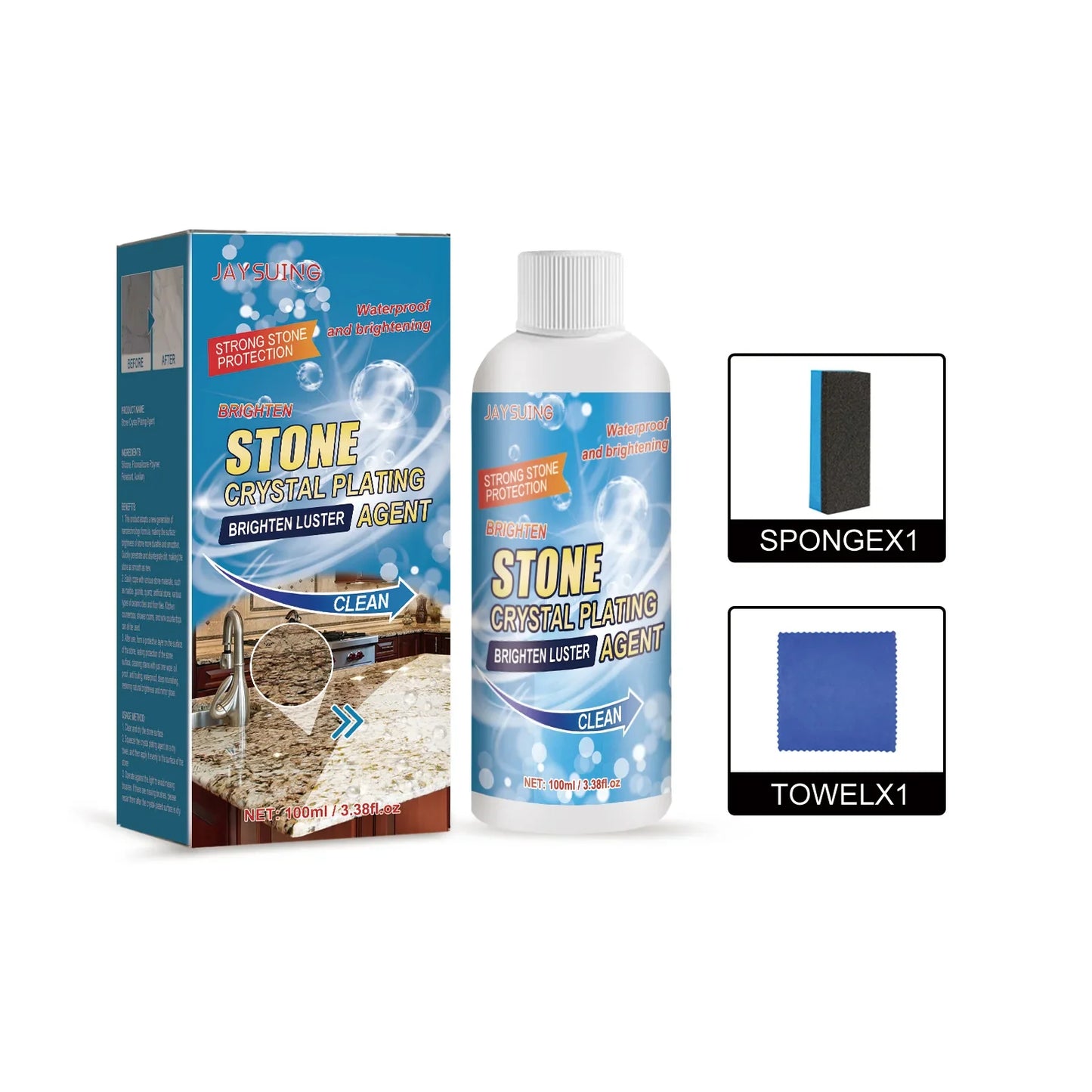 StoneClean™ – Effectieve steenvlekverwijderaar 100 ml | 1+1 GRATIS