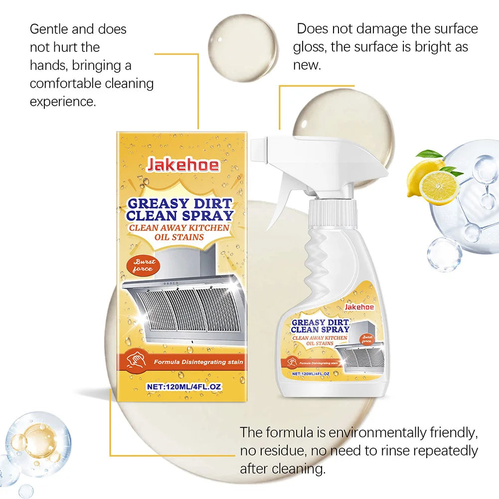 GreaseOff Pro™ – Krachtige keukenolie- en vetverwijderaar spray 120 ml | 1+1 GRATIS