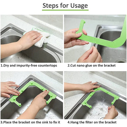 CleanSink™ – Driehoekig Afvalfilter voor Efficiënte Afvalscheiding | 1+1 GRATIS