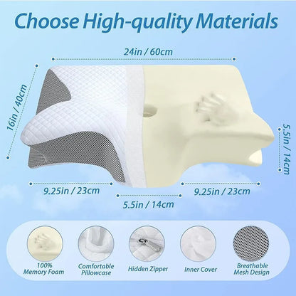 Manova™ Ergonomisch kussen met memory foam | 50% KORTING