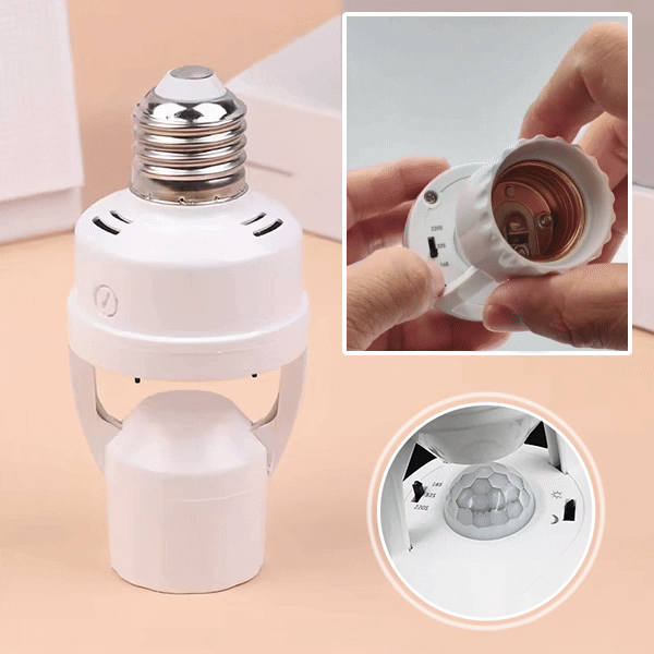 SmartSense™ – Bewegingsgeactiveerde E27-lampfitting | 1+1 GRATIS