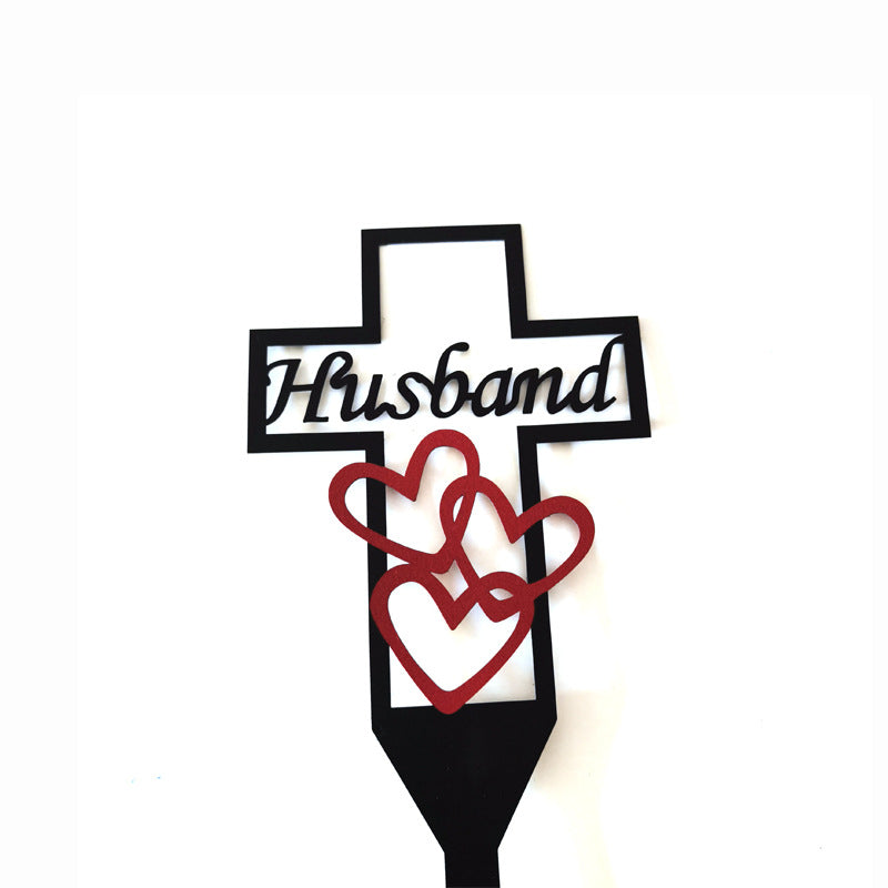 Variant image for Begraafplaatskruis - Duurzaam Herinneringssymbool voor Moeders met Roos-7