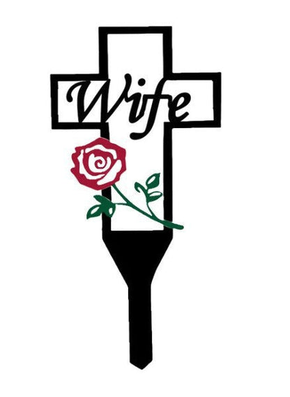 Variant image for Begraafplaatskruis - Duurzaam Herinneringssymbool voor Moeders met Roos-8