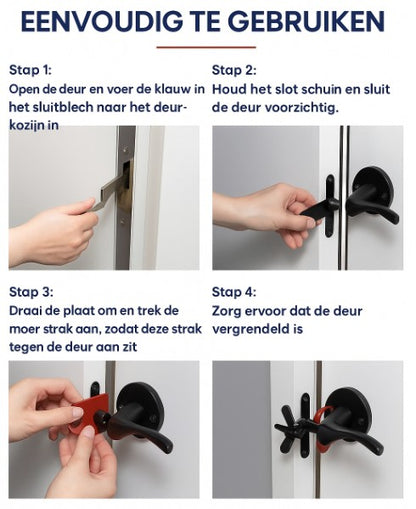 SafeStop - Jouw draagbare deurstopper voor maximale veiligheid | 1+1 GRATIS