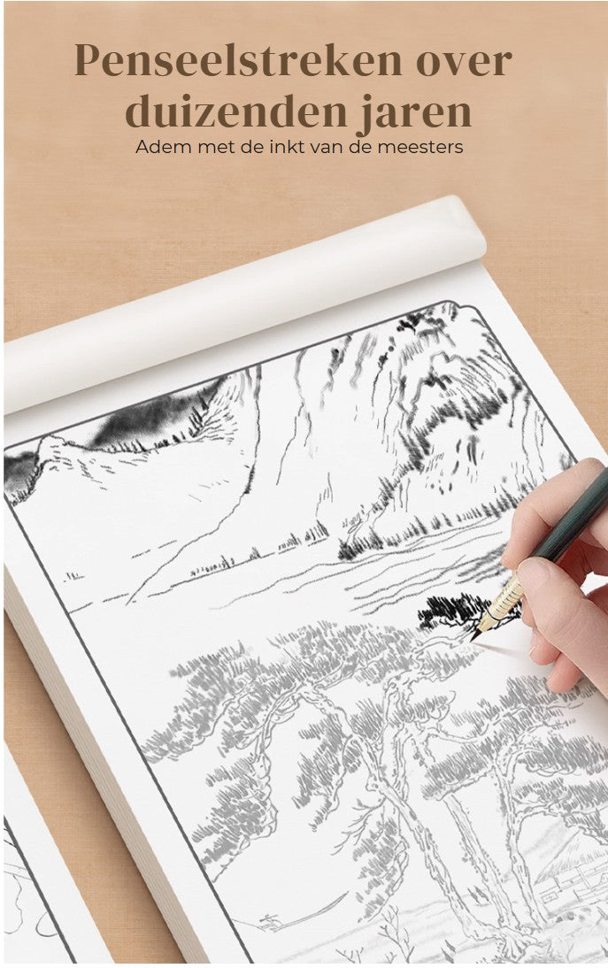 InkFlow™ – Traditioneel Chinees karakteralbum | 1+1 GRATIS