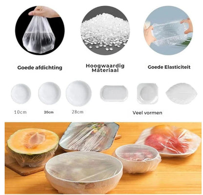 FreshCover - Herbruikbare voedselbeschermhoezen voor veilige en gezonde opslag | 50% KORTING